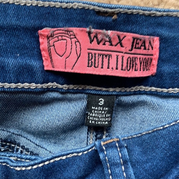 Blue Ripped Capris Wax Jeans - Picture 3 of 3